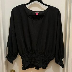 Vince Camuto Ladies Modified Mutton Top Size Small Black